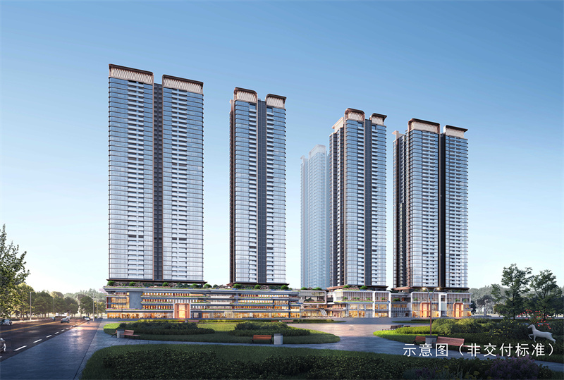 卓越缦悦  售楼处在售 9 2 —1 7 3平米，送精装修交付