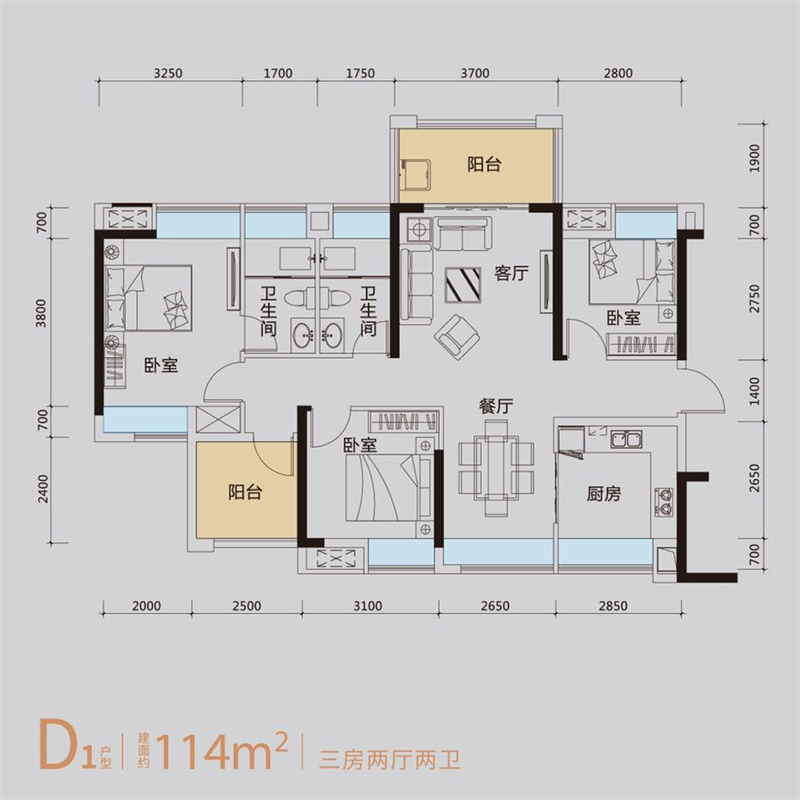 钱隆华府 1 1 4 平米