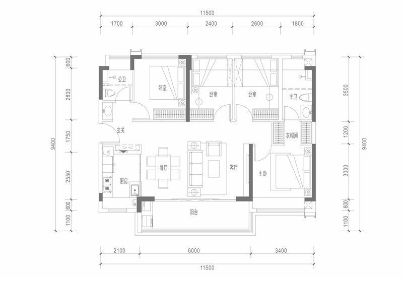 中粮悦章凤凰里   1 1 2 ㎡